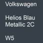 Preview: Volkswagen, Helios Blau Metallic 2C, W5.